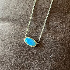 Kendra Scott blue opal necklace